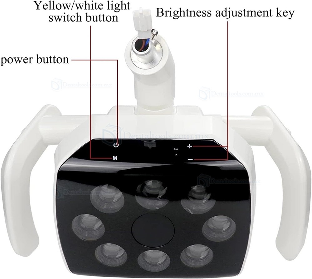 L&aacute;mpara LED para unidad dental con sensor y conexi&oacute;n de 22mm o 26mm
